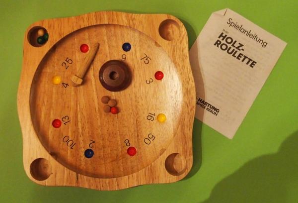 Spiel - Holz-Roulette